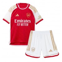 Maglie da calcio Arsenal Ben White #4 Prima Maglia Bambino 2023-24 Manica Corta (+ Pantaloni corti)